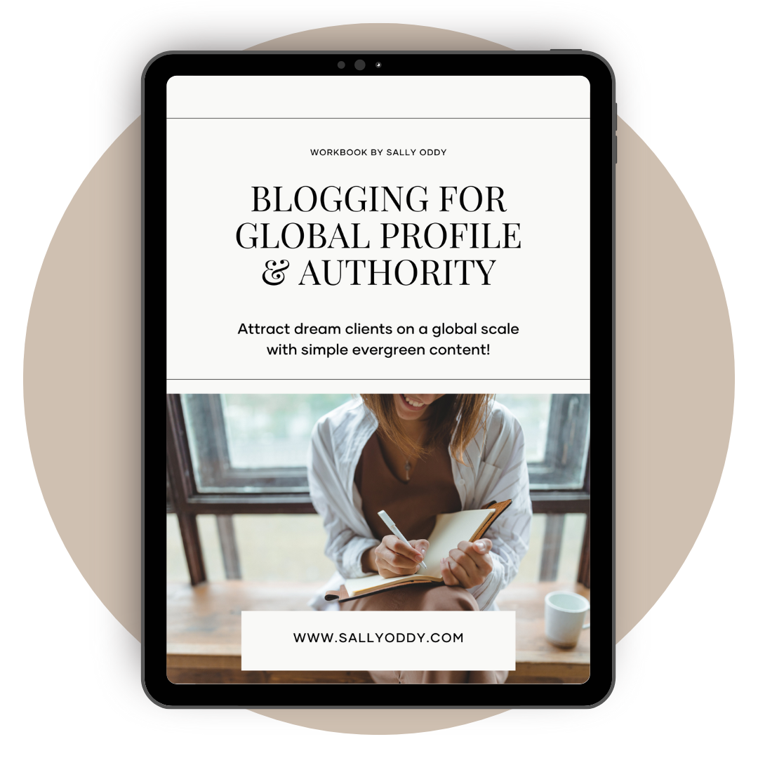 Blogging for Global Profile and Authority by Sally Oddy