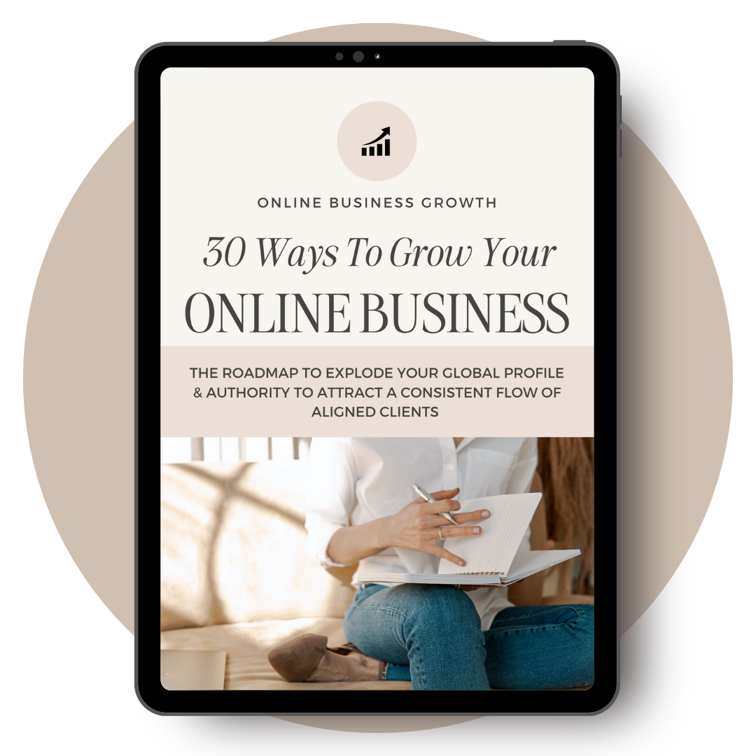 30 ways to grow your online business by Sally Oddy